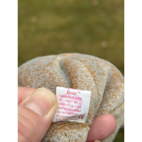 TY 1999 Signature Bear Beanie Baby Handmade in China. - Picture 4 of 8